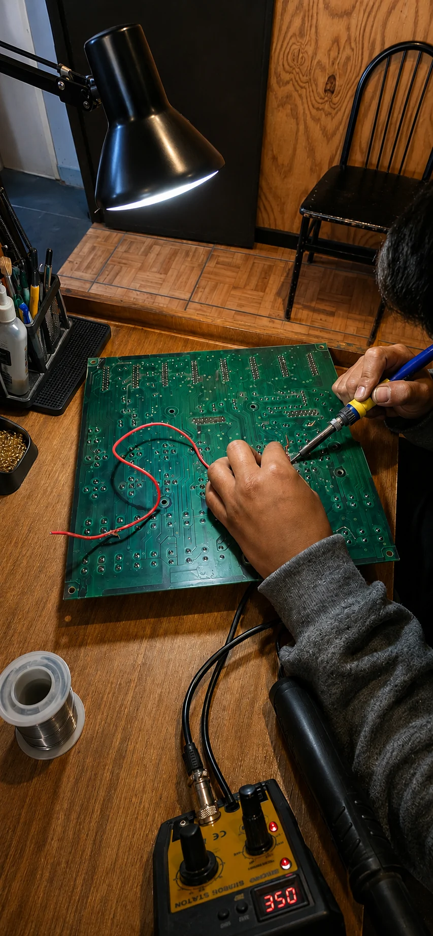 Reparación electrónica de placa