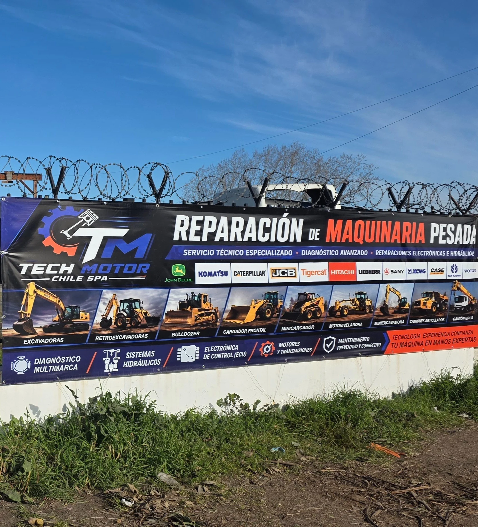 Banner Tech Motor Chile de reparación de maquinaria pesada