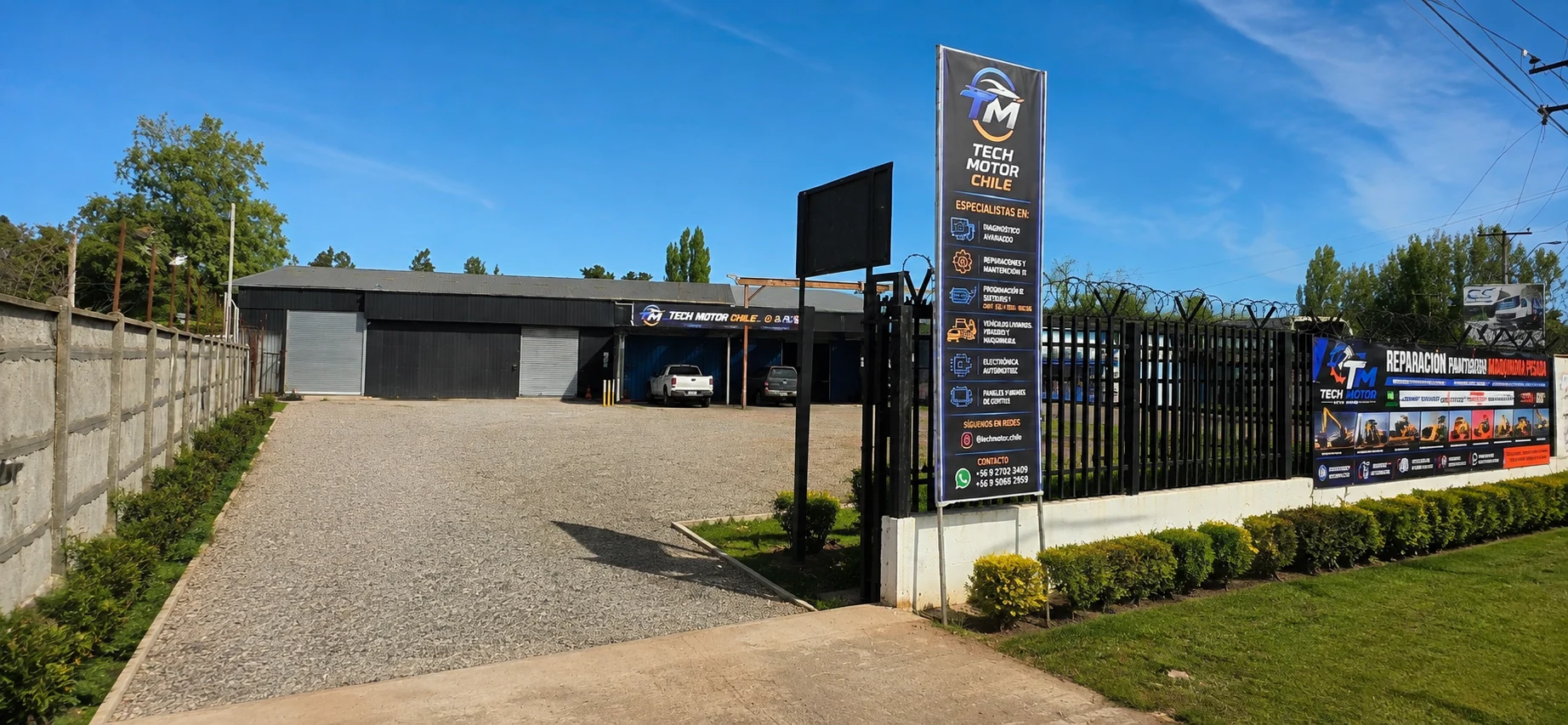 Taller de Tech Motor Chile para mantención y reparación de maquinaria pesada en Los Ángeles